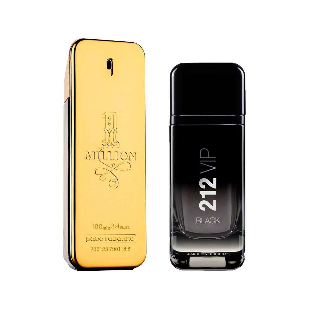 Combo aus 1 Million und 212 VIP Black - Eau de Parfum - Herrenparfum