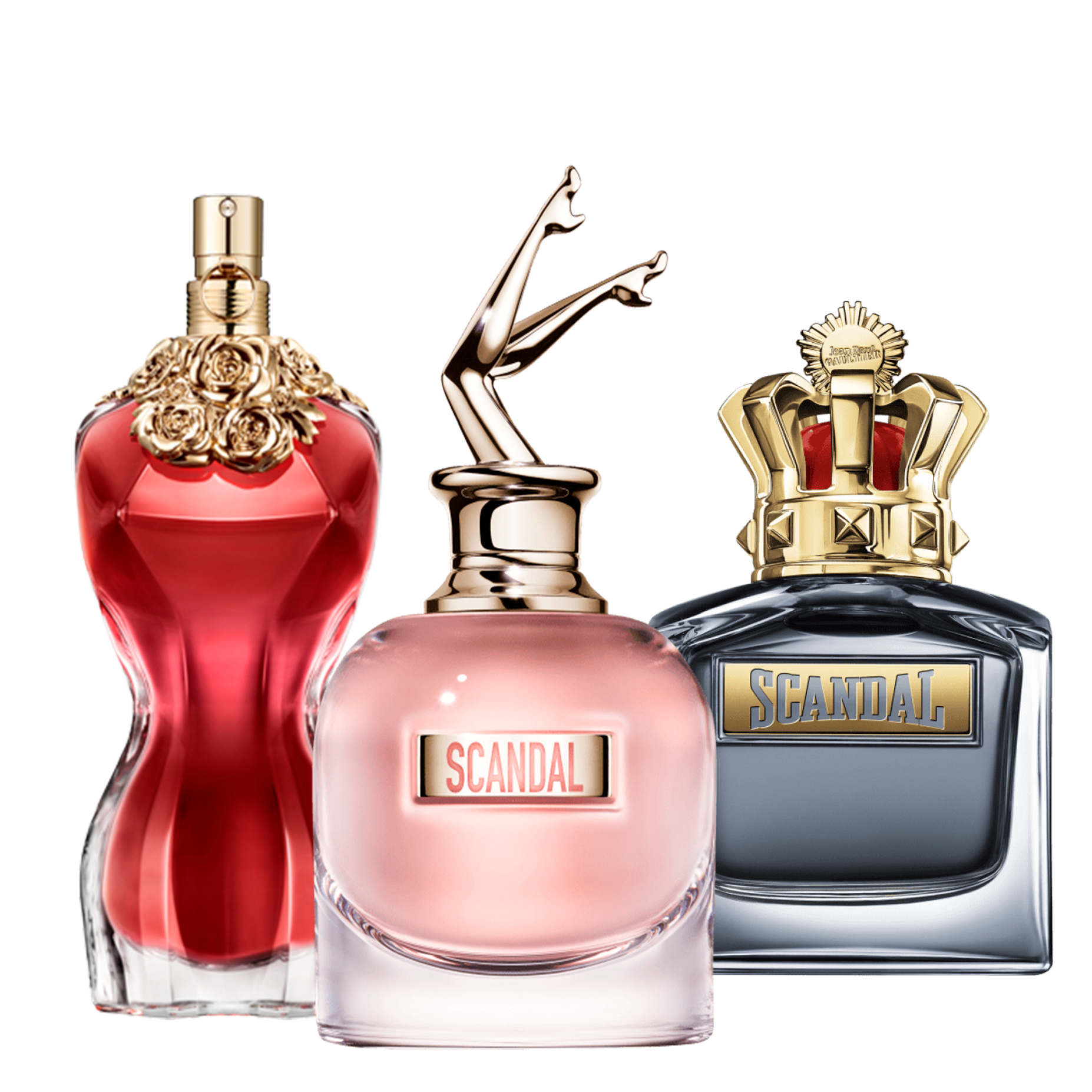 Combo 3 Düfte Jean Paul Gaultier - La Belle, Scandal, Scandal Pour Homme - Eau de Parfum - Damenparfum